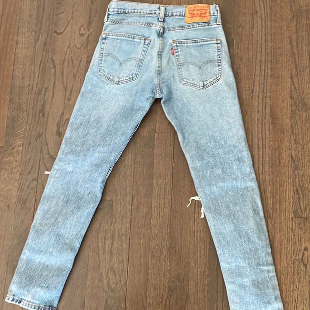 BUNDLE MENS 28x30 DISTRESSED JEANS-AE & LEVIS SLIM FIT - Picture 7 of 9